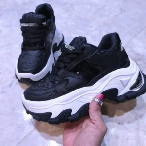 Tenis Animal Print Negro