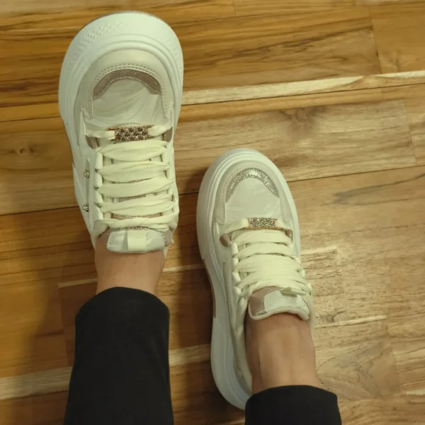 Tenis Perlas Camel