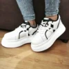Tenis Cord Blanco/Negro