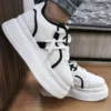 Tenis Cord Blanco/Negro