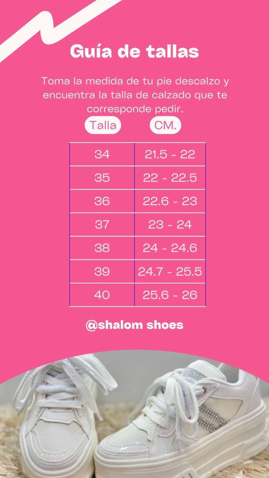 Como elegir tu talla tallas