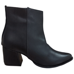 botín negro mujer tacón medio elegante